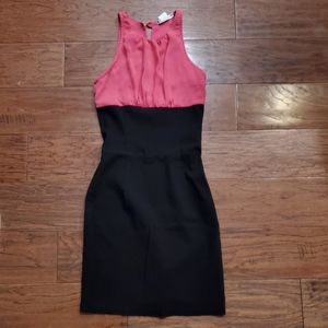 Little pink and black dress